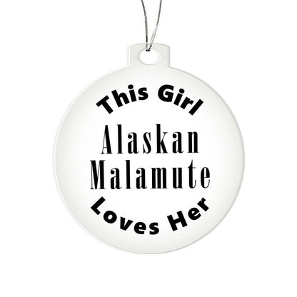 Alaskan Malamute - Acrylic Ornament