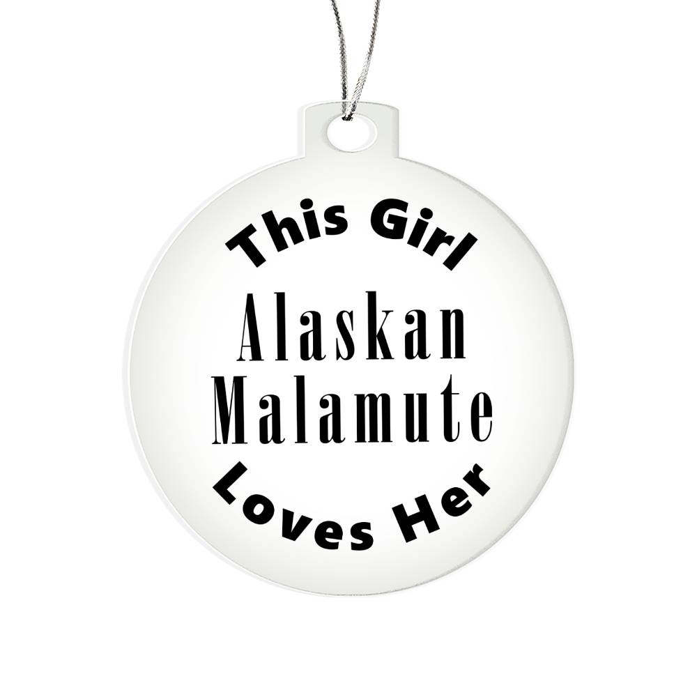 Alaskan Malamute - Acrylic Ornament