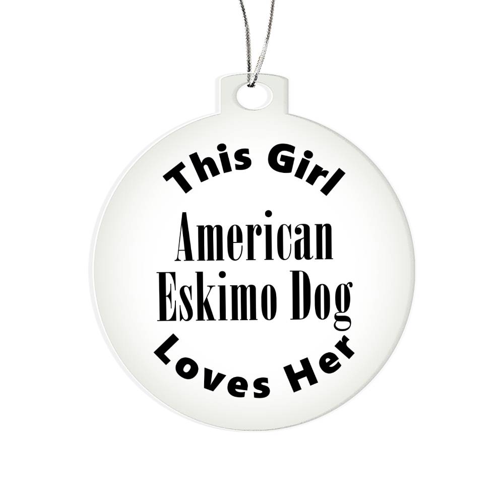 American Eskimo Dog - Acrylic Ornament