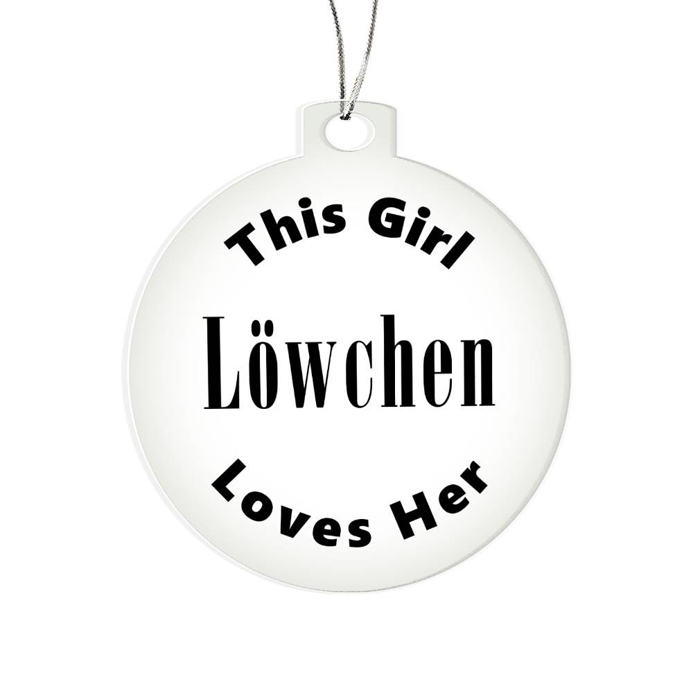 Löwchen - Acrylic Ornament