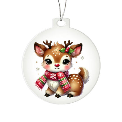 Cute Christmas Reindeer 016 - Acrylic Ornament