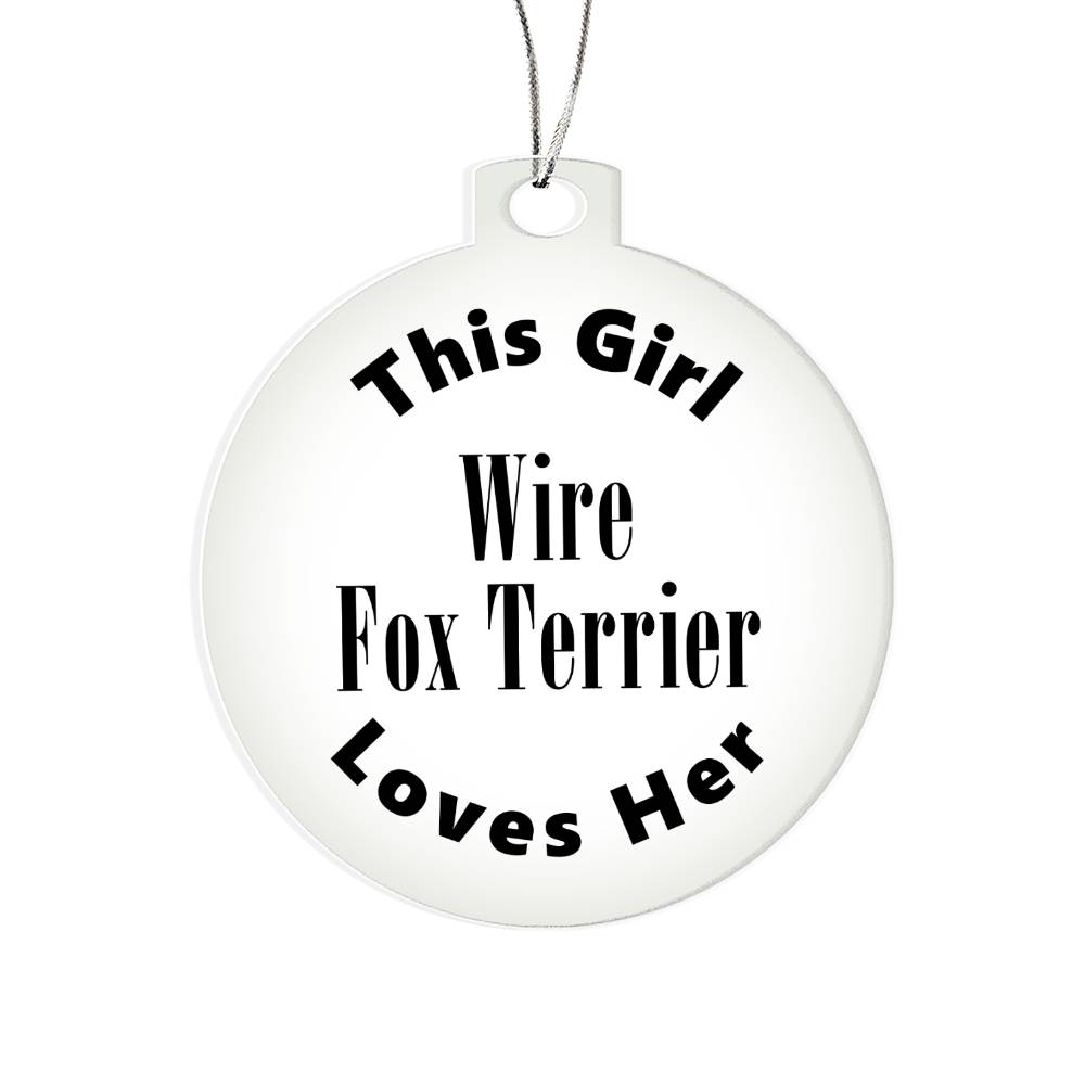 Wire Fox Terrier - Acrylic Ornament