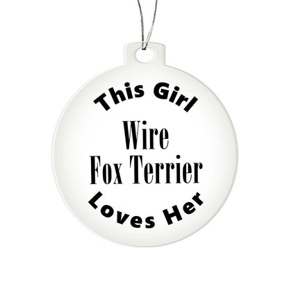 Wire Fox Terrier - Acrylic Ornament