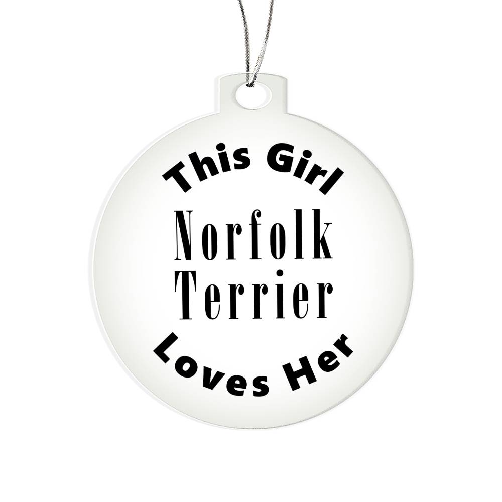 Norfolk Terrier - Acrylic Ornament