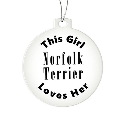 Norfolk Terrier - Acrylic Ornament