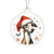 Christmas Dog - Italian Greyhound - Acrylic Ornament