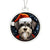 Dog Stained Glass Christmas Design 018 - Acrylic Ornament
