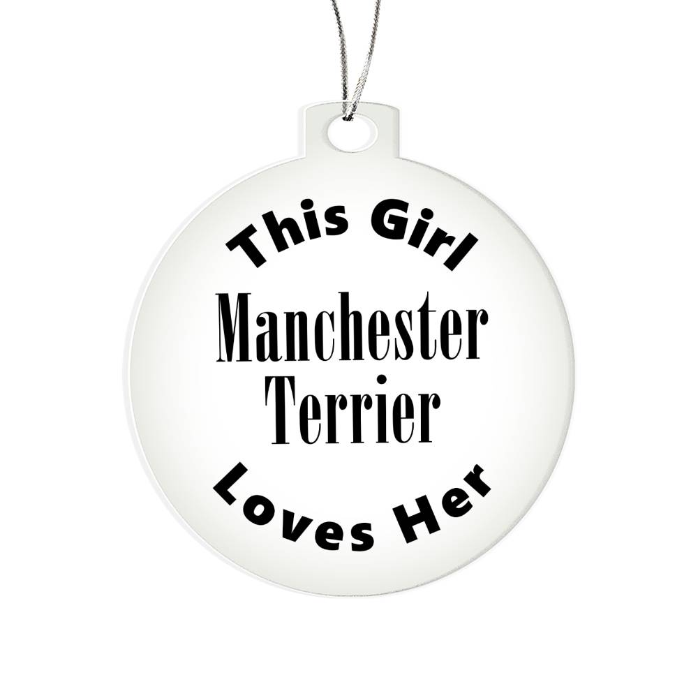 Manchester Terrier - Acrylic Ornament