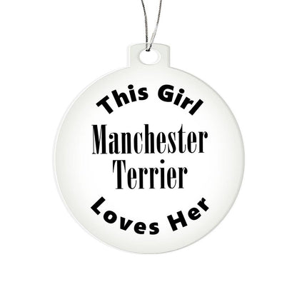 Manchester Terrier - Acrylic Ornament