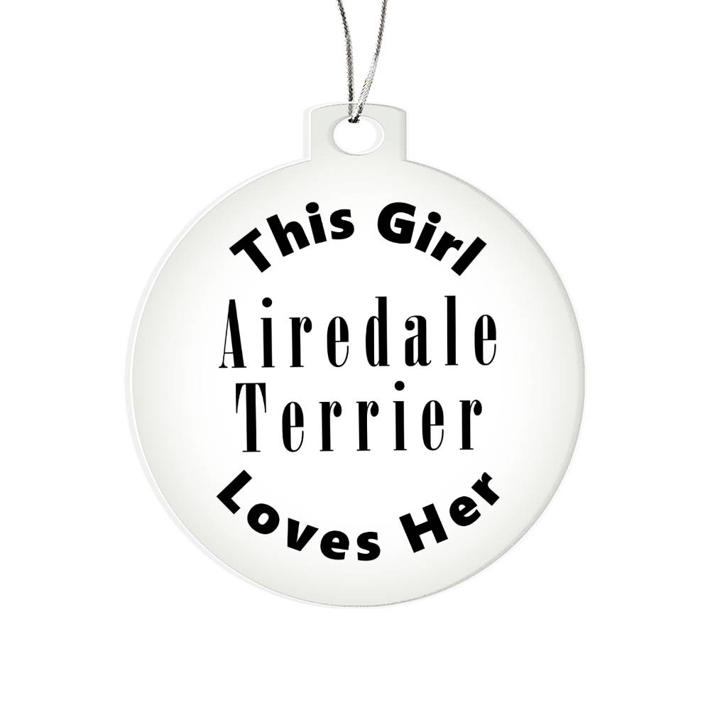 Airedale Terrier - Acrylic Ornament