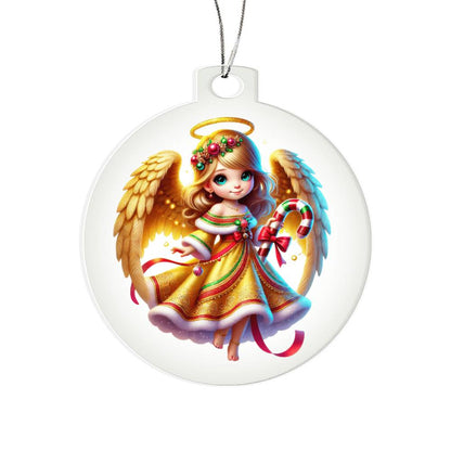Cute Christmas Angel 020 - Acrylic Ornament