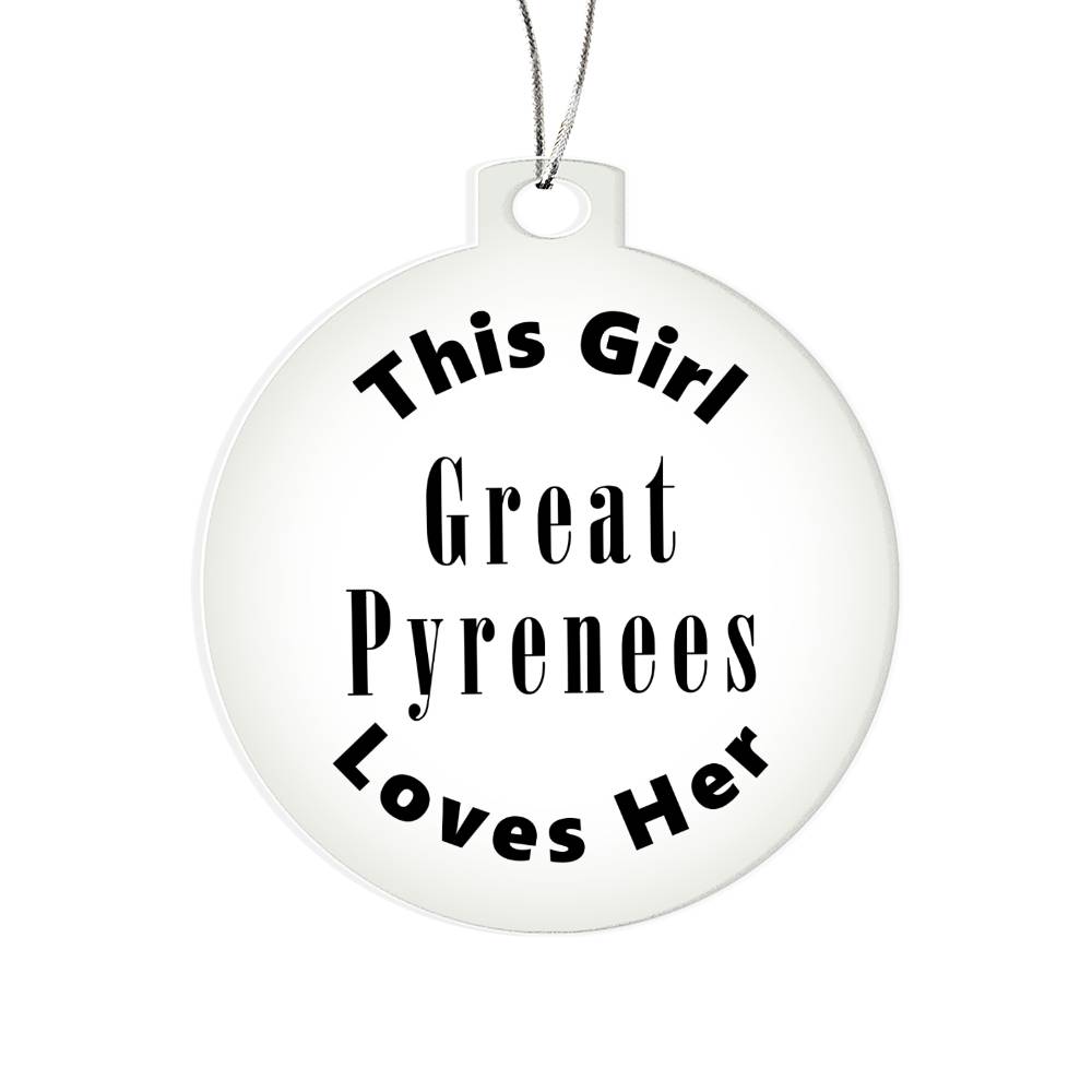 Great Pyrenees - Acrylic Ornament