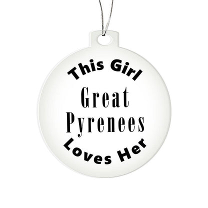 Great Pyrenees - Acrylic Ornament