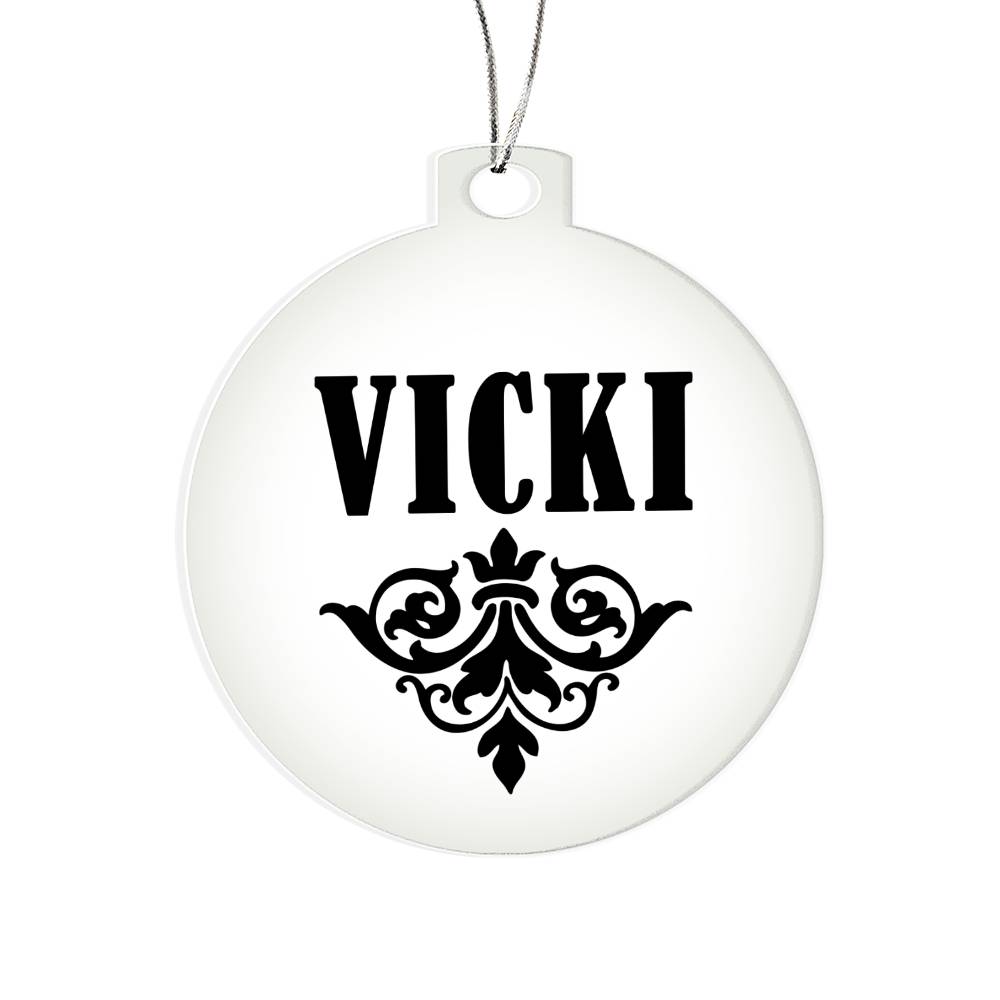 Vicki v01 - Acrylic Ornament