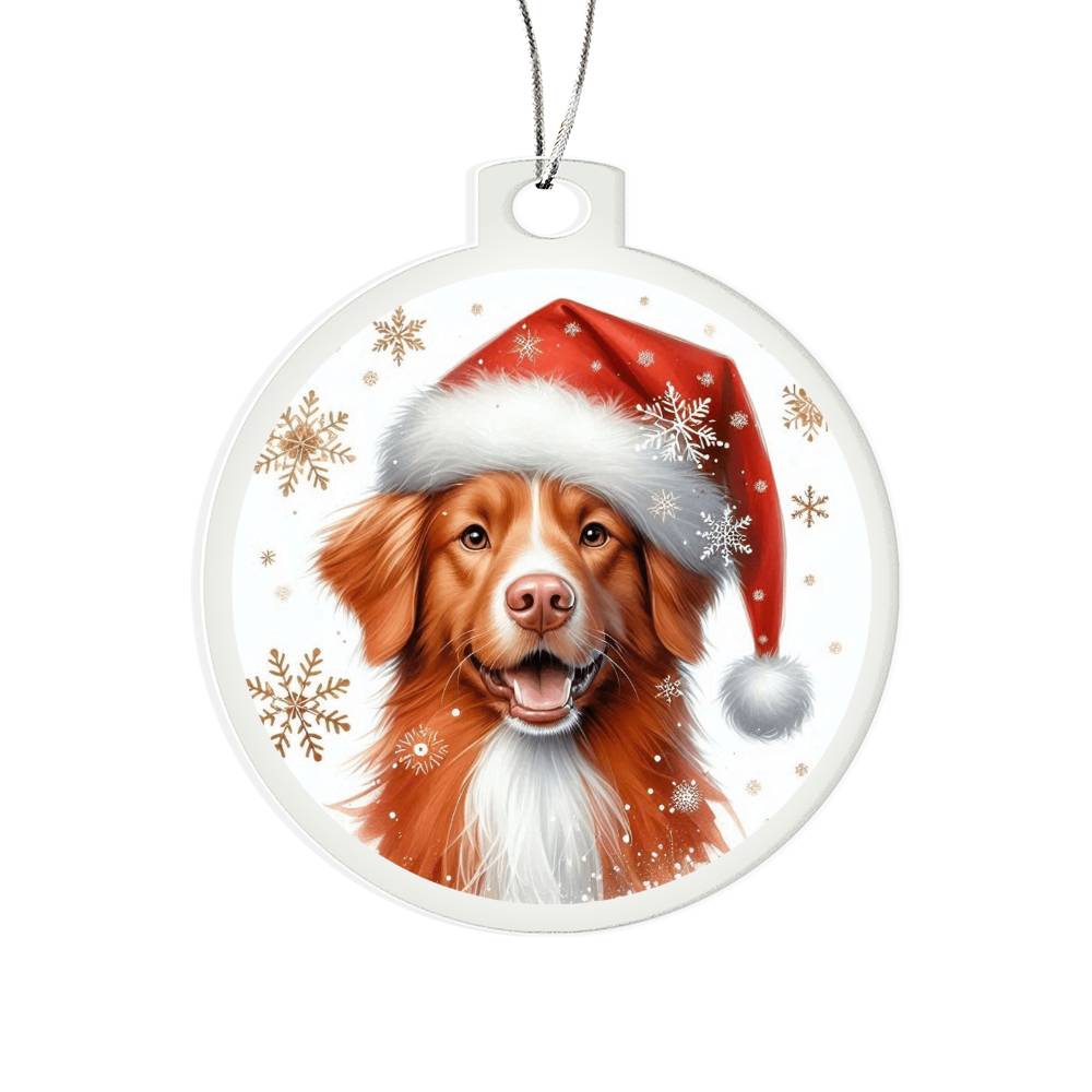 Christmas Dog - Nova Scotia Duck Tolling Retriever - Acrylic Ornament
