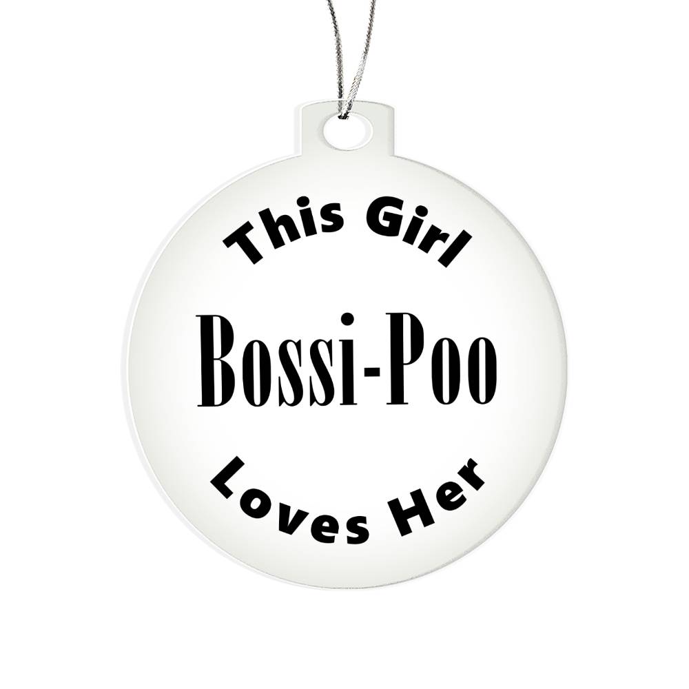 Bossi-Poo - Acrylic Ornament