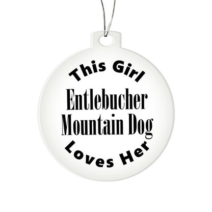 Entlebucher Mountain Dog - Acrylic Ornament