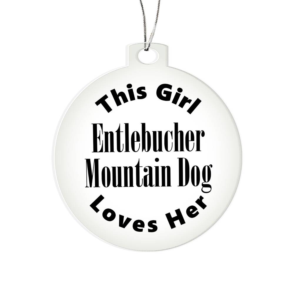 Entlebucher Mountain Dog - Acrylic Ornament