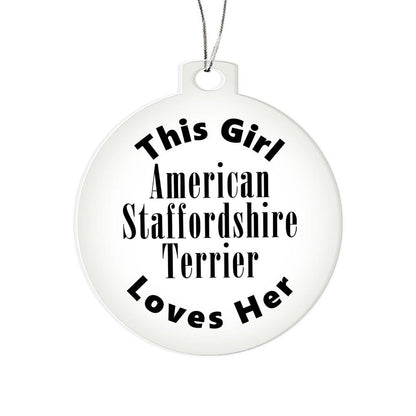 American Staffordshire Terrier - Acrylic Ornament