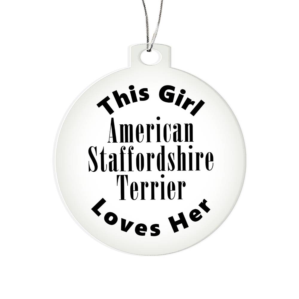 American Staffordshire Terrier - Acrylic Ornament