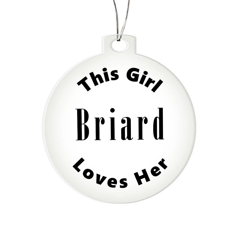 Briard - Acrylic Ornament