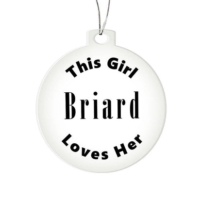 Briard - Acrylic Ornament