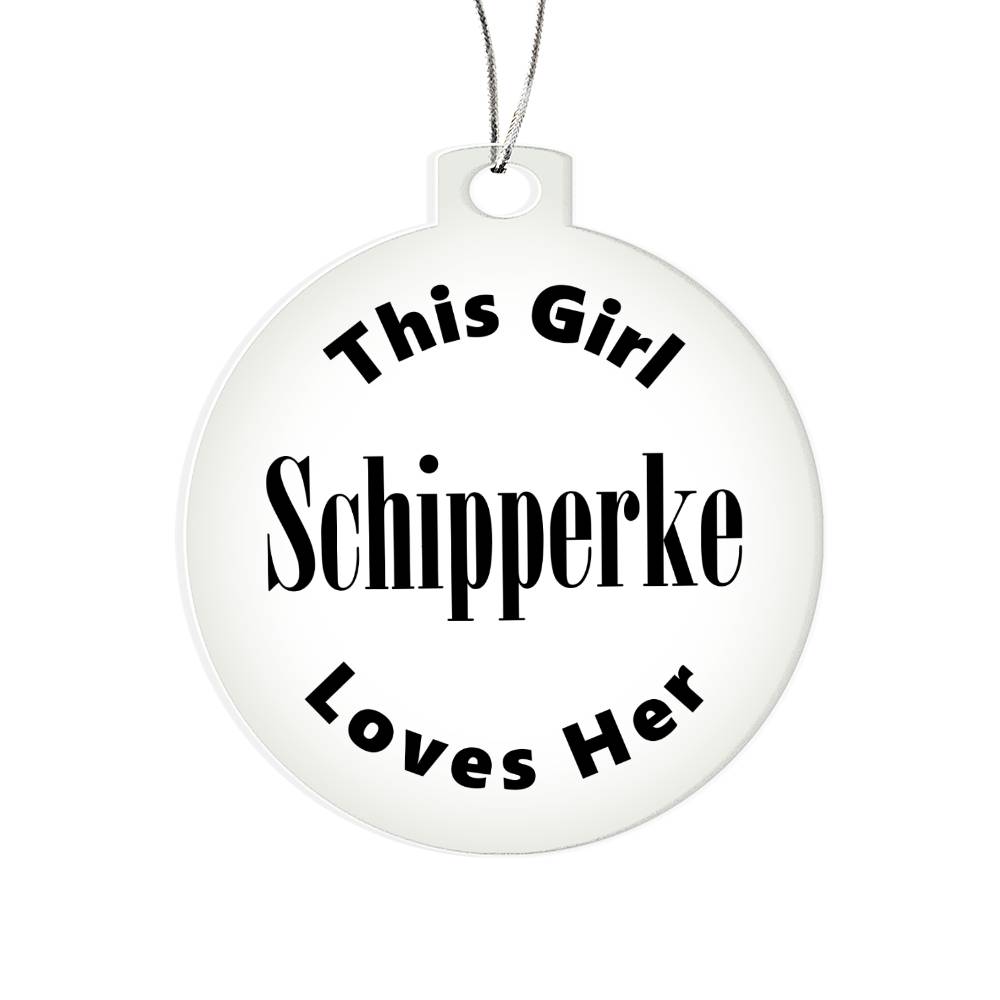 Schipperke - Acrylic Ornament