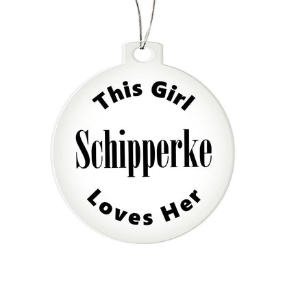 Schipperke - Acrylic Ornament