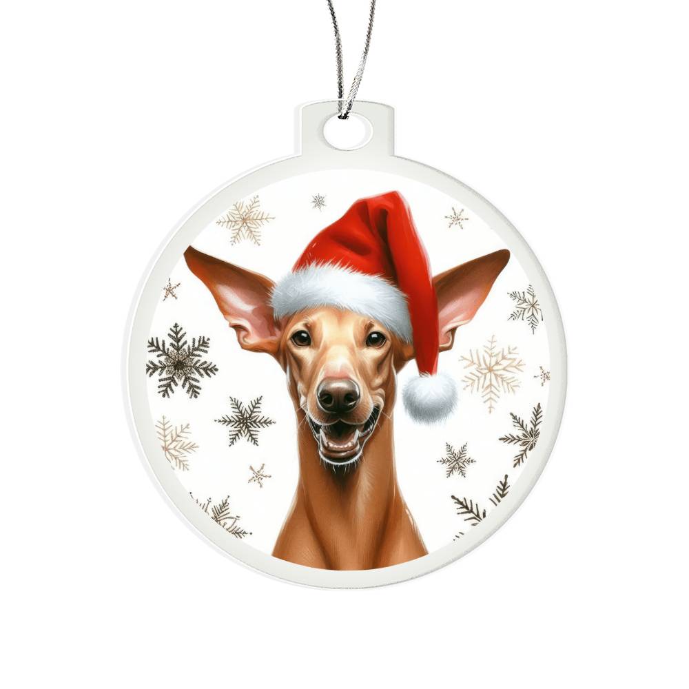 Christmas Dog - Pharaoh Hound - Acrylic Ornament