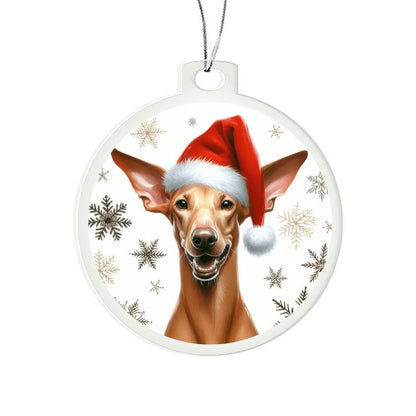 Christmas Dog - Pharaoh Hound - Acrylic Ornament