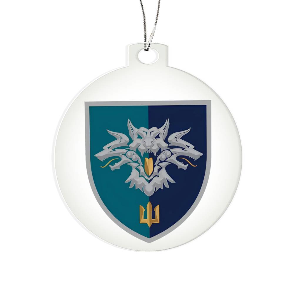 38th Marine Brigade (Ukraine) - Acrylic Ornament