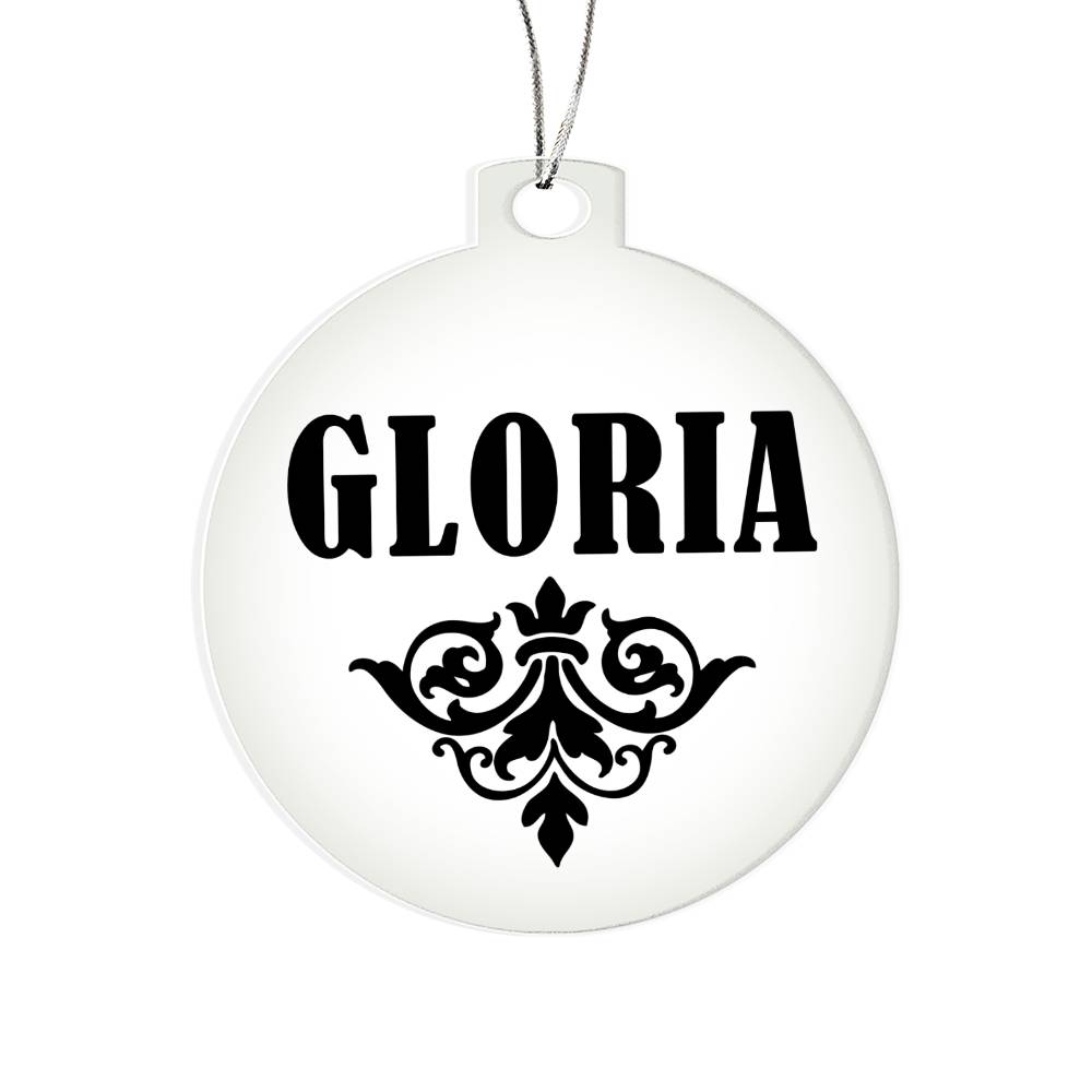 Gloria v01 - Acrylic Ornament