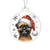 Christmas Dog - Brussels Griffon - Acrylic Ornament