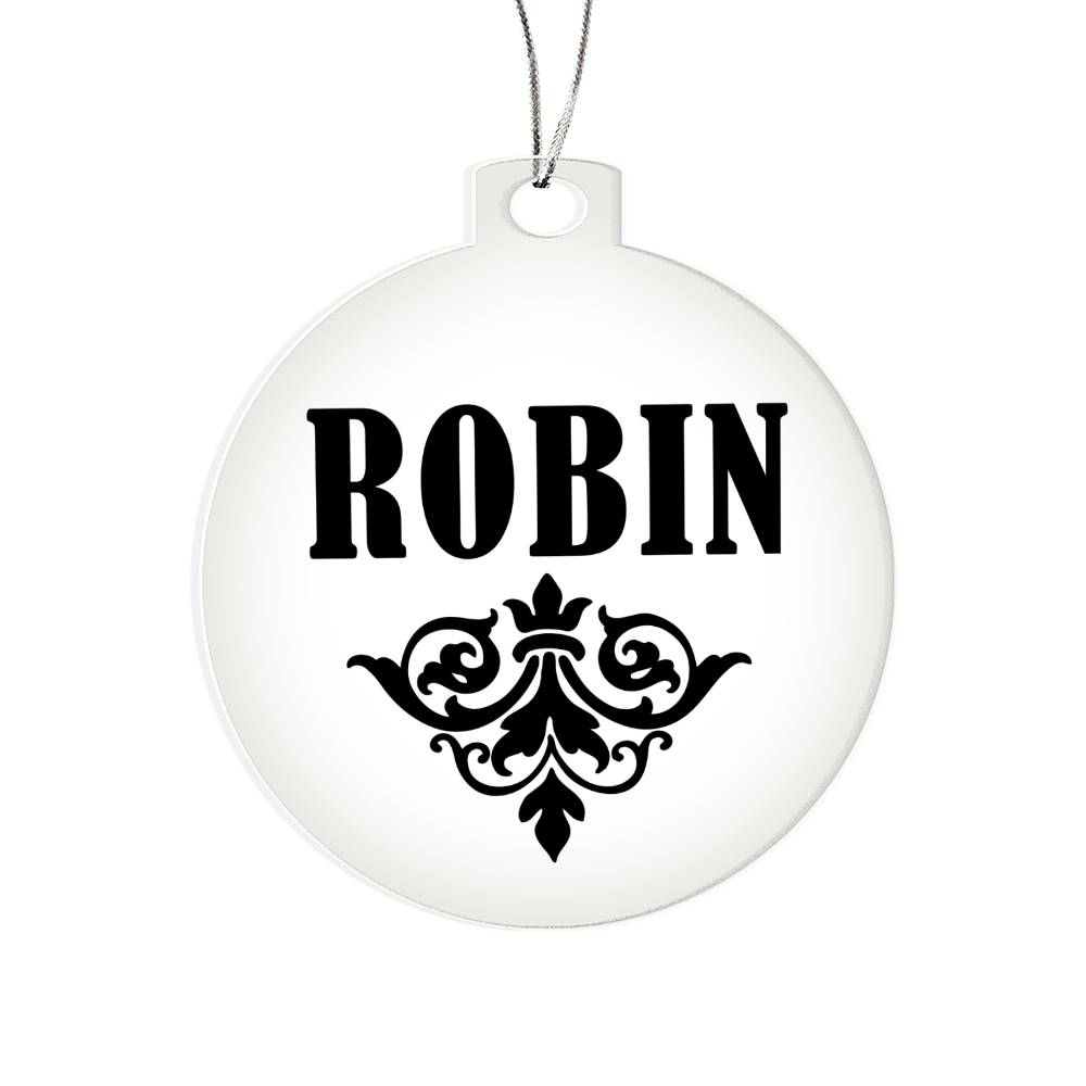 Robin v01 - Acrylic Ornament