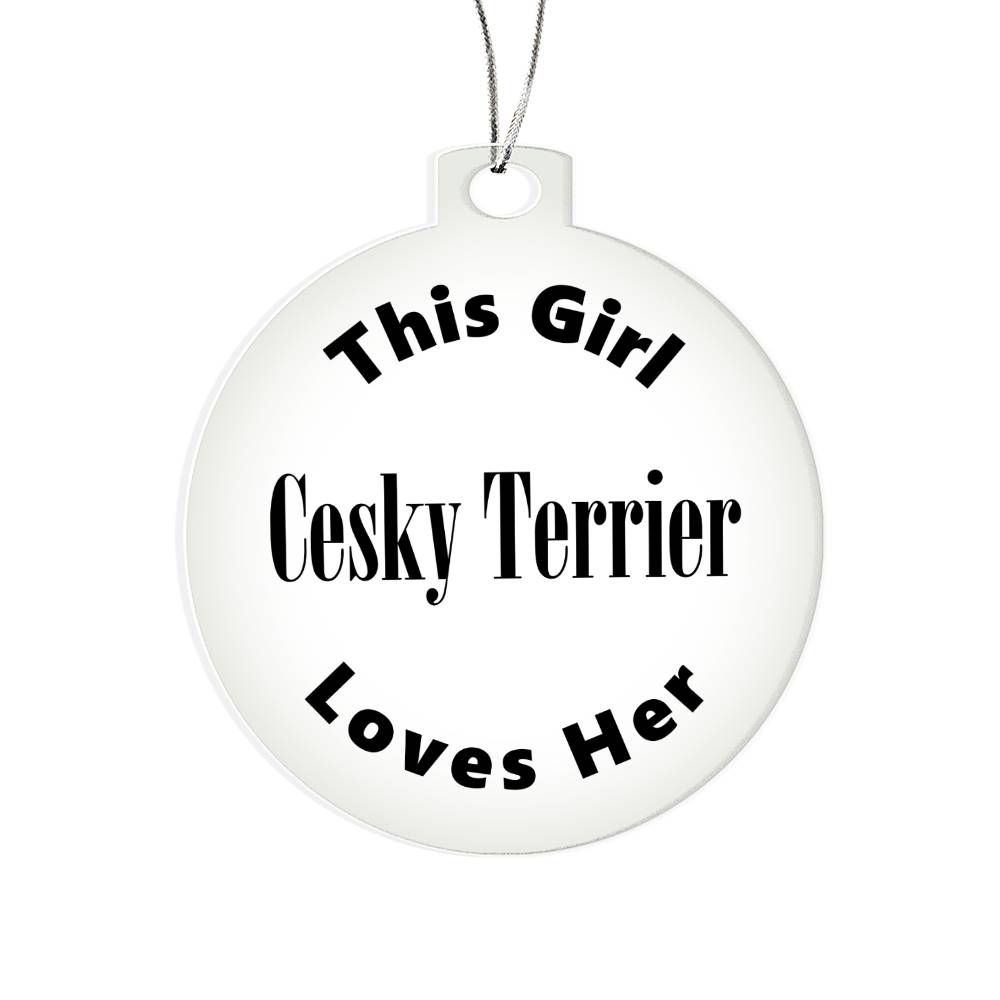 Cesky Terrier - Acrylic Ornament