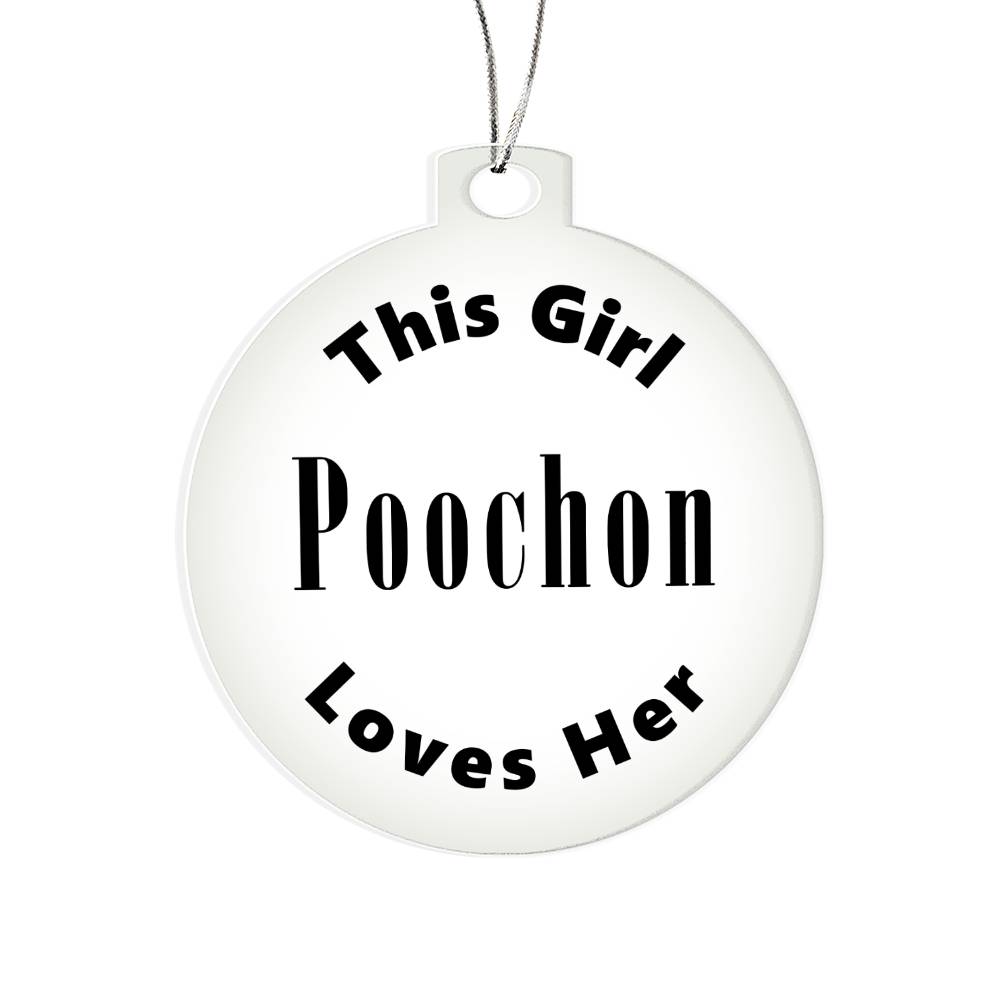 Poochon - Acrylic Ornament