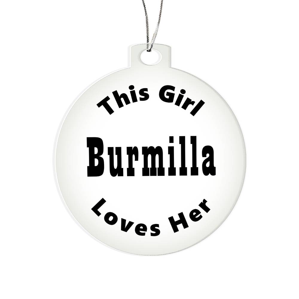Burmilla - Acrylic Ornament