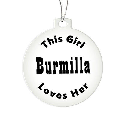 Burmilla - Acrylic Ornament