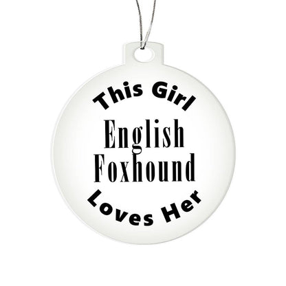 English Foxhound - Acrylic Ornament