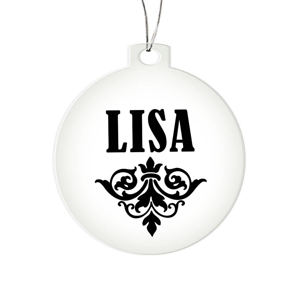 Lisa v01 - Acrylic Ornament