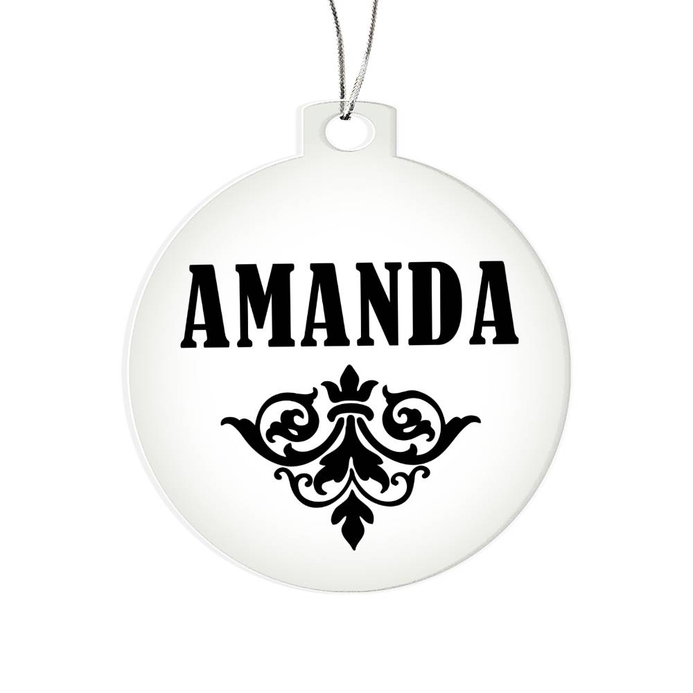 Amanda v01 - Acrylic Ornament