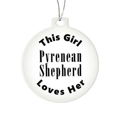 Pyrenean Shepherd - Acrylic Ornament