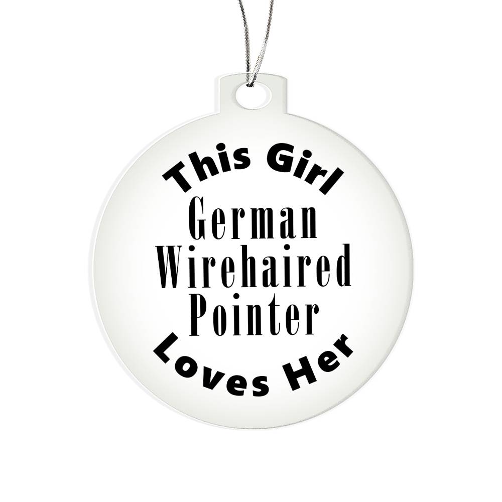 German Wirehaired Pointer - Acrylic Ornament