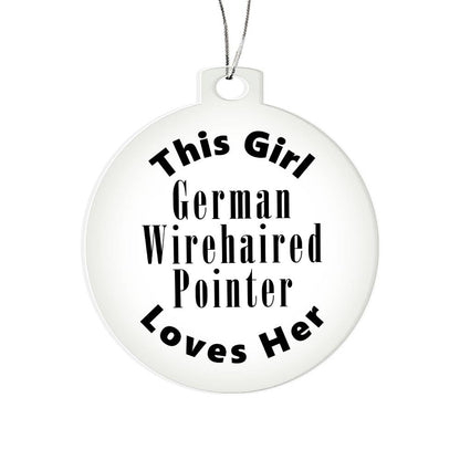 German Wirehaired Pointer - Acrylic Ornament