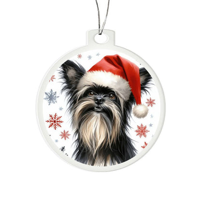 Christmas Dog - Affenpinscher - Acrylic Ornament