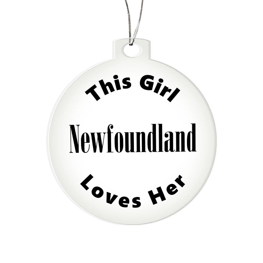 Newfoundland - Acrylic Ornament