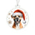 Christmas Dog - Dogo Argentino - Acrylic Ornament