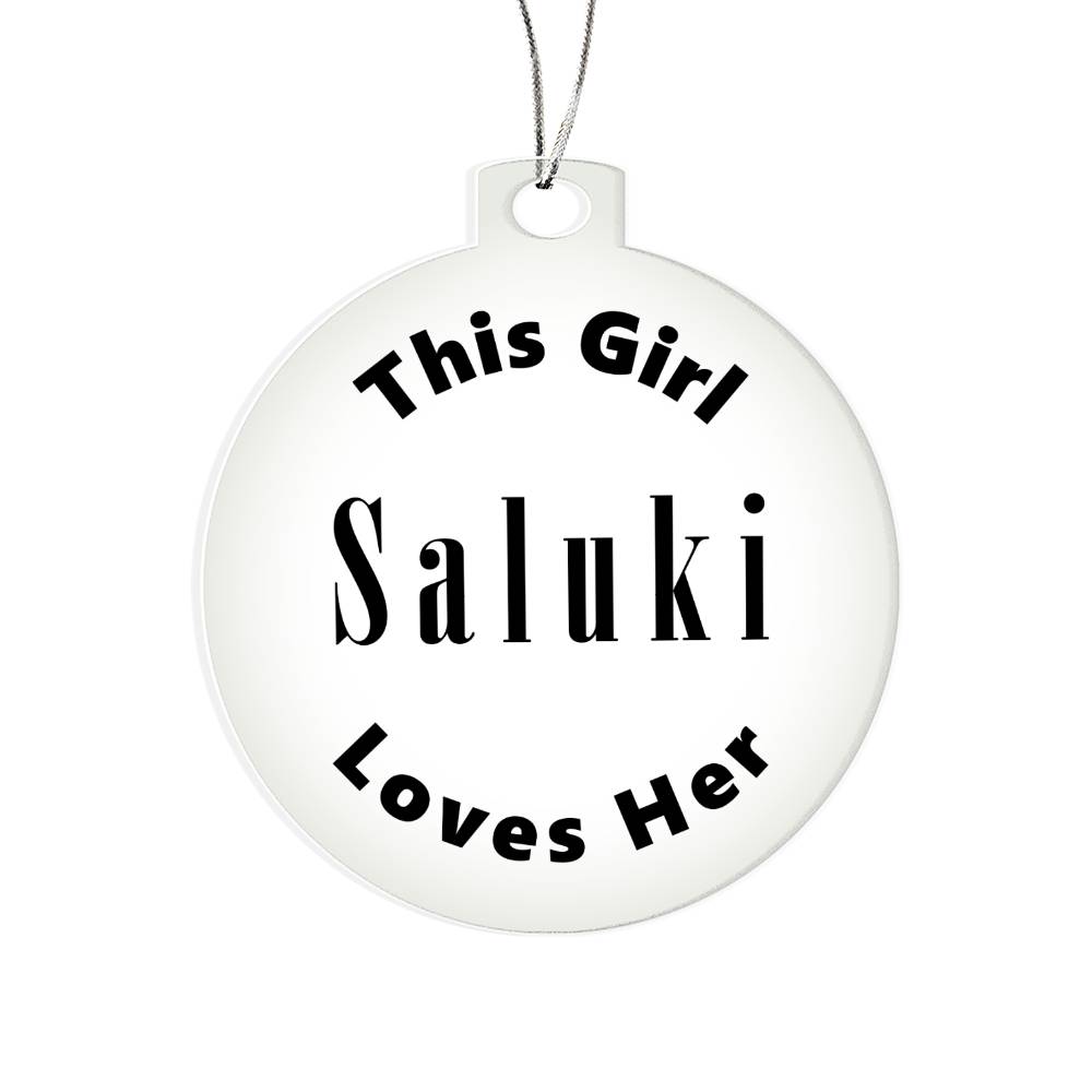 Saluki - Acrylic Ornament