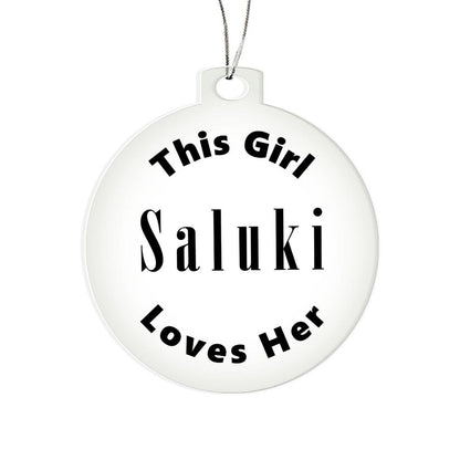 Saluki - Acrylic Ornament