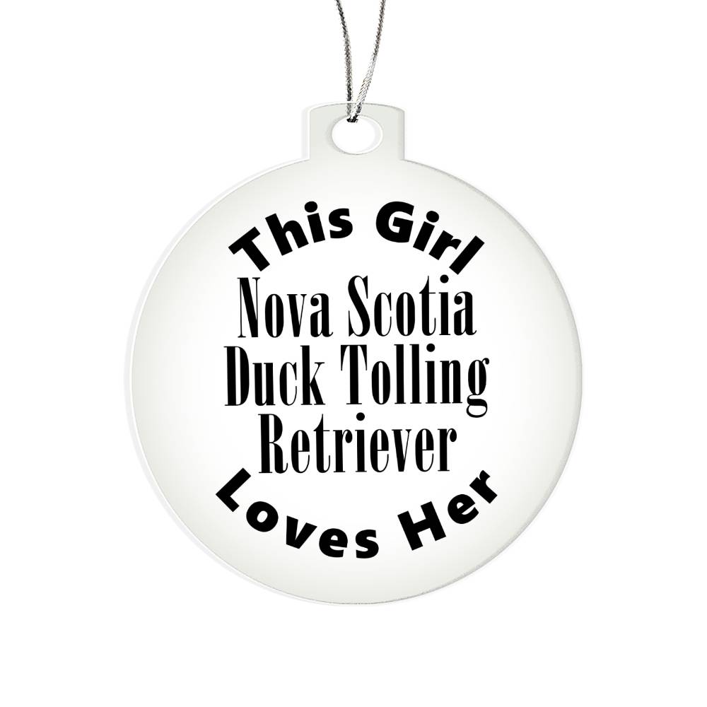 Nova Scotia Duck Tolling Retriever - Acrylic Ornament